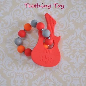 Teething Toy with teether and beads ring